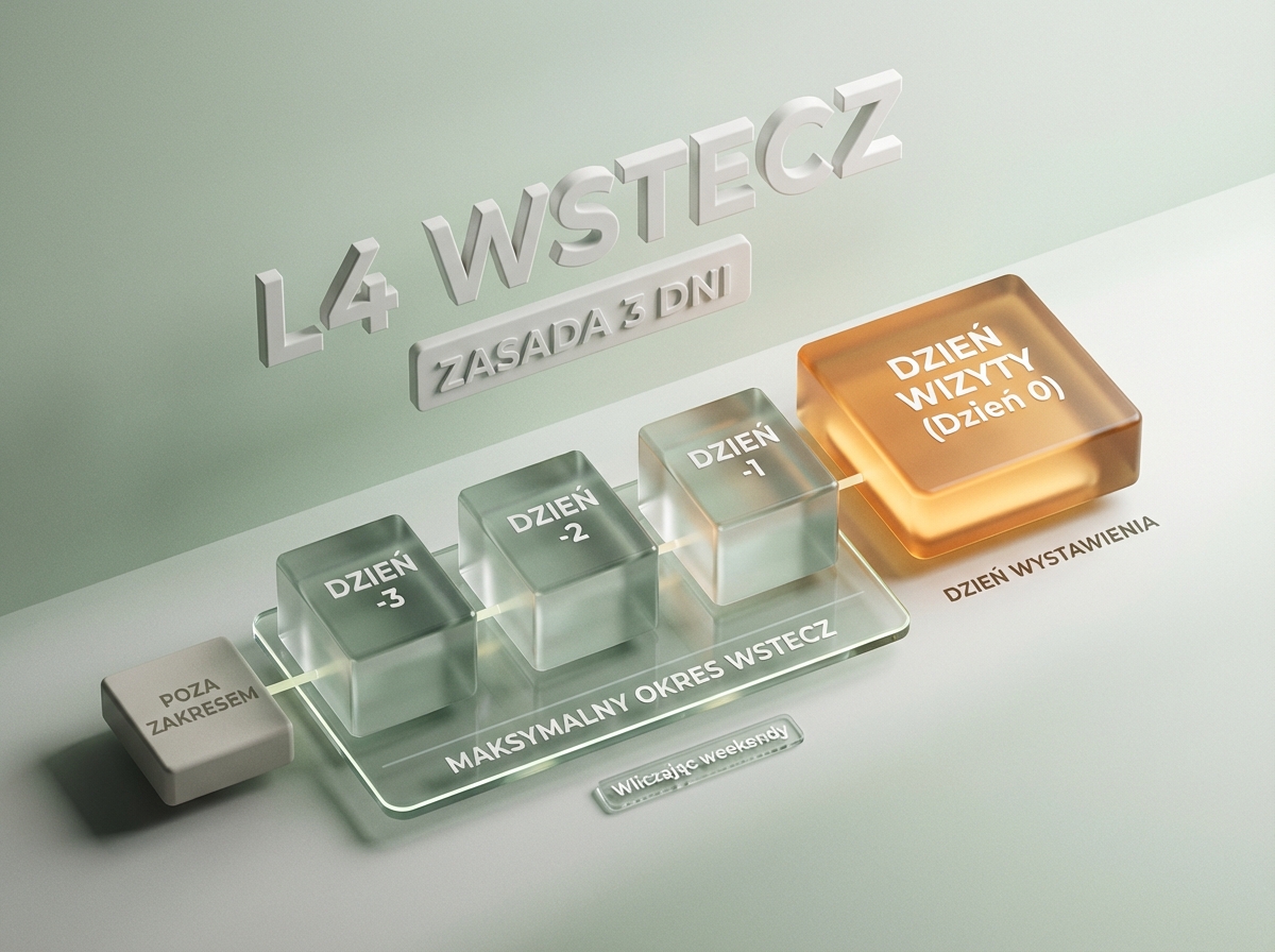 Infographie : Czy lekarz może wystawić zwolnienie wstecz? Kluczowe zasady