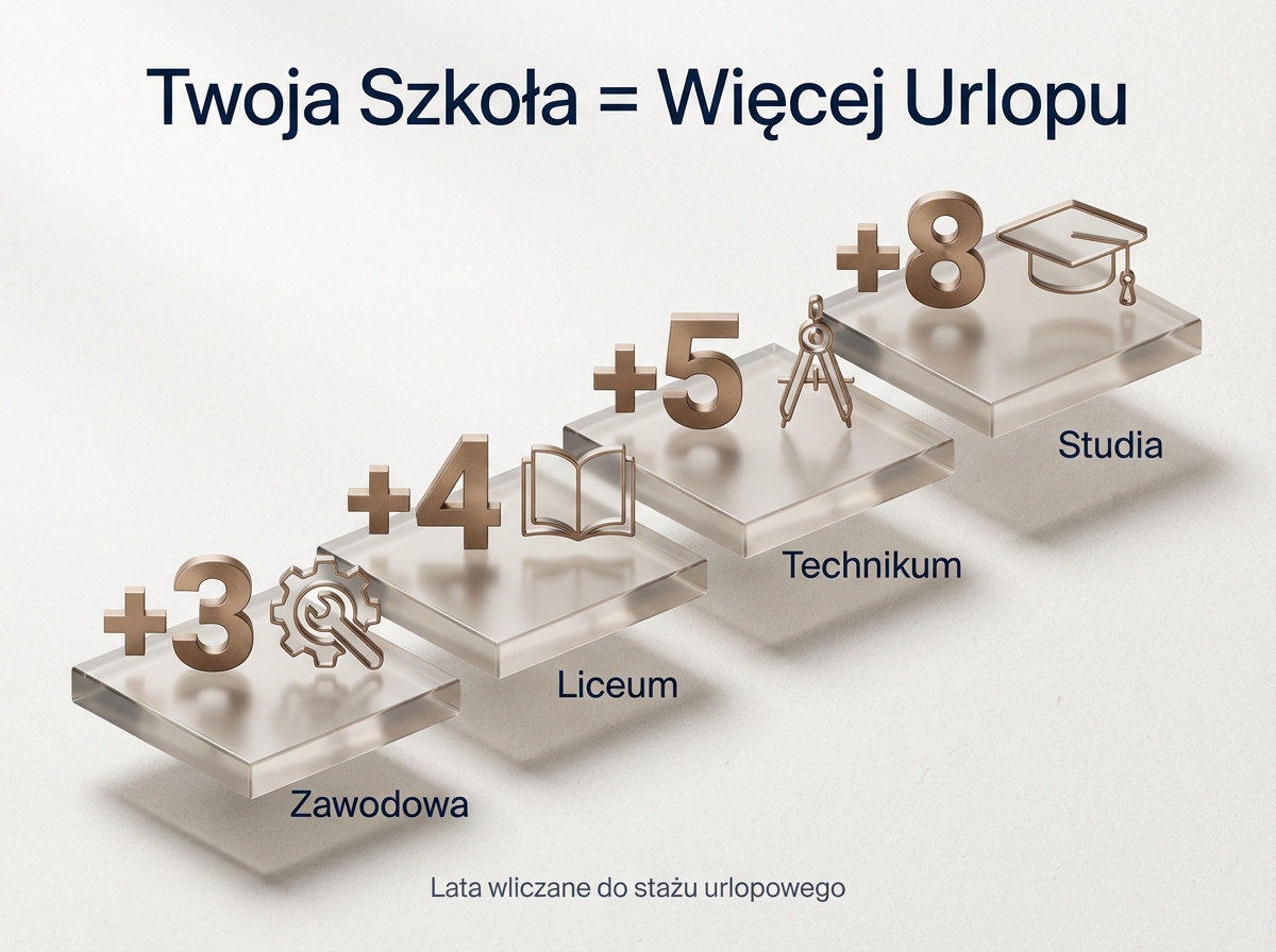 Infographie : Czy szkoła zawodowa wlicza się do lat pracy? Pełny poradnik